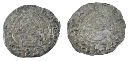 1582K-B Denár Ag "Rudolf" (2x) (0,59g, 0,65g) T:VF patina Hungary 1582K-B Denar Ag "R...