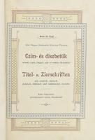Első Magyar Betüöntőde Rt. II-VI rész. II. rész.: Czím- és diszbetűk horvát, szláv, lengyel, cseh és...