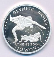 Észak-Korea 2003. 10W Ag Athéni Olimpiai Játékok 2004 T:PP North Korea 2003. 10 Won Ag Athens Olympic Games 2004 C:PP