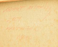 Kohut Mihály (-): Kártyázók. Olaj, vászon, jelzett, hátoldalán autográf felirattal. Fakeretben, 24,5...