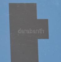 Konok Tamás (1930-2020): Kompozíció vörössel (sine loco et anno), 2000. Szitanyomat, papír, jelzett....