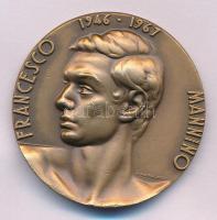 Olaszország 1988. "Ezüst kard Francesco Mannino trófea Catania" kétoldalas bronz emlékérem...
