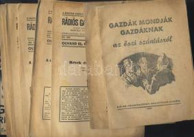 1943-1948 közötti mezőgazdasági kiadvány, propaganda és reklám, mint: gazdák mondják gazdáknak