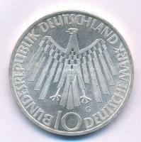 NSZK 1972G 10M Ag "MünchenI Olimpia / Spirál" T:AU FRG 1972G 10 Mark Ag "Olympic Game...