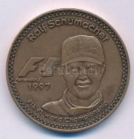 1997. 10E "Forma-1 - Ralf Schumacher" bronz emlékérem kapszulában (38mm) T:AU patina 1997. 10 Euro "Formula 1 - Ralf Schumacher" bronze medallion in capsule (38mm) C:AU patina