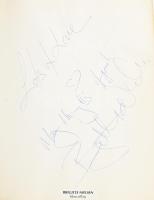 cca 1989-2004 Postakocsi Étterem (Óbuda, Fő tér 2.) vendégkönyve, az étteremben megfordult híres sze...