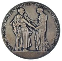 Franciaország 1896. Assistance Publique en France peremen jelzett Ag emlékérem, hátoldalán névre szóló gravírozással. Szign.: Louis-Oscar Roty (151,44g/68,5mm) T:AU patina France 1896. Assistance Publique en France hallmarked on the edge Ag commemorative medallion with name engraving on the back. Sign.: Louis-Oscar Roty (151,44g/68,5mm) C:AU patina