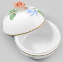 Herendi Kitty mintás bonbonier. Jelzett, hibátlan, d: 9,5 cm, m: 9 cm