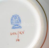 Herendi Kitty mintás bonbonier. Jelzett, hibátlan, d: 9,5 cm, m: 9 cm