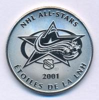 Amerikai Egyesült Államok 2001. "NHL All-stars / Jean Béliveau" fém jégkorong emlékérem ka...