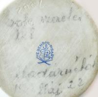 Herend VBO mintás gyűrűtartó tálka. Jelzett, kis kopással, d: 8 cm