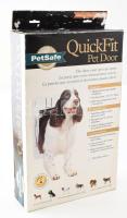 PetSafe QuickFit Pet Door ajtó kisállatok (kutyák-macskák) számára, eredeti dobozában, újszerű állapotban. Ajtónyílás mérete: 203x279 mm.