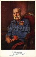 Kaiser Franz Josef. Offizielle Karte für Rotes Kreuz, Kriegsfürsorgeamt Kriegshilfsbüro Nr. 258. / Franz Joseph I of Austria