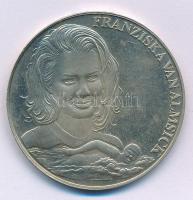 Németország 1994. "Franziska van Almsick" kétoldalas fém úszó emlékérem kapszulában (40mm) T:AU Germany 1994. "Franziska van Almsick" double-sided metal swimming medallion in capsule (40mm) C:AU