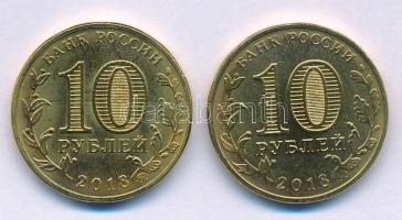 Oroszország 2018. 10R sárgarézzel bevont acél "29. Téli Universiade" 2xklf forgalmi emlékp...