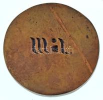 Kiss György (1943-2016) 1987. "Hung Art Expo" bronz emlékérem, bőr dísztokban (59mm) T:AU