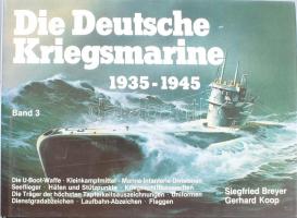 Breyer Koop: Die deutsche Kriegsmarine 1935-1945. Band 1-5. Complete! Kiadói kartonált papírkötésben...