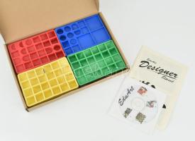 EduArt Designer Spiel gipszöntő játék, leírással, dobozában, CD melléklettel, 30x20 cm