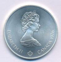 Kanada 1976. 5$ Ag "Montreali olimpia - Olimpiai láng" kapszulában T:UNC Canada 1976. 5 Do...