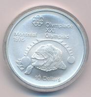 Kanada 1975. 10$ Ag "Montreali olimpia" T:UNC Canada 1975. 10 Dollars Ag "Montreal Olympic Games" C:UNC Krause KM#103