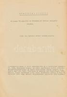 cca 1920-1940 Lőrincz Ferenc: Anatómiai jegyzet. A M. Kir. Ápolónő és Védőnőképző Intézet hallgatói részére. hn., én., nyn. 2+III+117 p. Gépelt egyetemi jegyzet. Átkötött egészvászon-kötés, kopott borítóval, a gerincen kis sérüléssel.