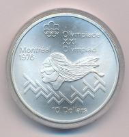 Kanada 1975. 10D Ag Montreali olimpia - Leo Yerxa T:UNC Canada 1975. 10 Dollars Ag Montreal Olympic Games - Leo Yerxa C:UNC