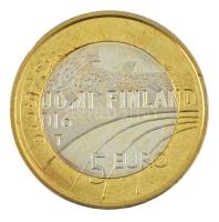 Finnország 2016. 5E bimetál "Labdarúgás" kapszulában T:BU
Finland 2016. 5 Euro bimetallic...