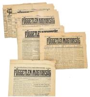 1925-1934 A Független Magyarság c. bajai újság 6 db száma, vegyes állapotban