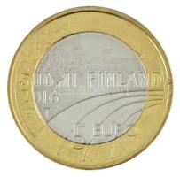 Finnország 2016. 5E bimetál "Jégkorong" kapszulában T:BU
Finland 2016. 5 Euro bimetallic ...