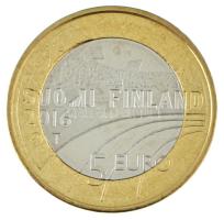 Finnország 2016. 5E bimetál "Terepfutás" kapszulában T:BU Finland 2016. 5 Euro bimetallic "Cross Country" in capsule C:BU Krause KM#244