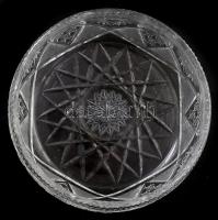 Kristály kínáló tál, hibátlan d 23 cm
