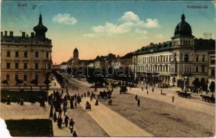 1917 Arad, Andrássy tér. Vasúti levelezőlapárusítás 25. sz. 1916. / square (EM)