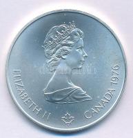 Kanada 1976. 5$ Ag "II. Erzsébet / Montreali Olimpia - Vívás" T:UNC Canada 1976. 5 Dollars...