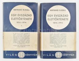 Russel, Bertrand: Egy évszázad élettörténete 1814-1914. I-II. Bp., Révai. Kiadói egészvászon kötés, papír védőborítóval, kopottas állapotban.