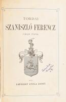 Lopussny Gyula Ágost: Tordai Szaniszló Ferencz Váradi Püspök. [Nagyvárad], 1896, (Szent László-Nyomda Rt.), 1 t.+ 224+1p.+ 7 t. Korabeli aranyozott gerincű egészvászon-kötés, kissé kopott borítóval.