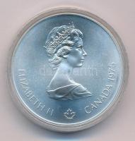 Kanada 1975. 5$ Ag "Montreali olimpia - Úszás" T:UNC Canada 1975. 5 Dollars Ag "Montr...