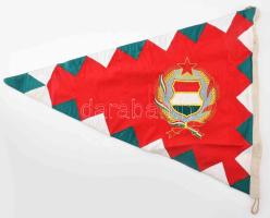 Magyar Néphadsereg Folyami Flottila árbócszalag. (Wimpel) 60x80 cm . Hungarian People's Army River Flotilla mast ribbon. (Pennel) 60x80 cm.