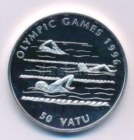 Vanuatu 1994. 50V Ag &quot;Nyári Olimpia 1996, Atlanta - Úszás&quot; kapszulában T:PP Vanuatu 1994. 50 Vatu Ag &quot;Summer Olympics 1996, Atlanta - Swimming&quot; in capsule C:PP Krause KM#24