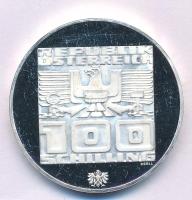 Ausztria 1974. 100Sch Ag "Innsbruck - XII. téli olimpia 1976 / Lesikló sánc" T:AU (PP) Aus...
