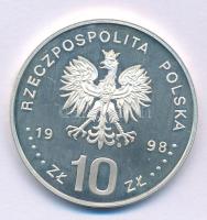 Lengyelország 1998. 10Zl Ag "Téli Olimpia 1998, Nagano - Snowboard" kapszulában T:PP folt
...