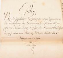 1827 Carl Zikann, Moritz Czikann von Wahlborn (1813-1880) apja, Czikann Móricz (1847-1909) nagyapján...