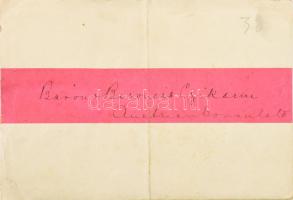 Czikann Móric (1847-1909.) magyar tanácsos, nagykövet, osztrák-magyar diplomata, az Osztrák-Magyar m...