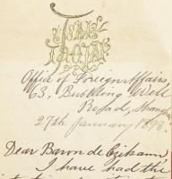 Czikann Móric (1847-1909.) magyar tanácsos, nagykövet, osztrák-magyar diplomata, az Osztrák-Magyar m...