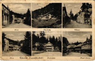 1941 Tusnádfürdő, Baile Tusnad; Fő út, fürdőház, villasor, park, Royal étterem / main street, spa, villa, park, restaurant (EB)