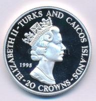 Turks- és Caicos-szigetek 1995. 20C Ag "Nyári Olimpia 1996, Atlanta - Futás" kapszulában T...