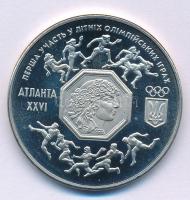 Ukrajna 1996. 200.000K Cu-Ni "Nyári Olimpia, Atlanta" kapszulában T:P Ukraine 1996. 200.000 Karbovantsiv Cu-Ni "Summer Olympics, Atlanta" in capsule C:P Krause KM#23