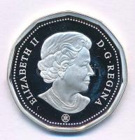 Kanada 2008. 1$ Ag "II. Erzsébet / Olimpiai logó (Lucky Loonie)" részben multicolor, kapsz...
