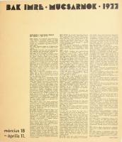 Bak Imre (1939-2022): Nap-ember-arc (1977). Szitanyomat, papír, jelzés nélkül. 34,5x29 cm. Lap alján...