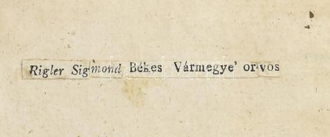 Háiszler György' orvosi munkája. Második darab. A' hoszaszas Nyavalyákról. Weszprémben, 18...
