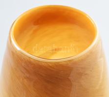 Murano örvényszínezett váza. Jelzés nélkül, hibátlan, m: 23 cm